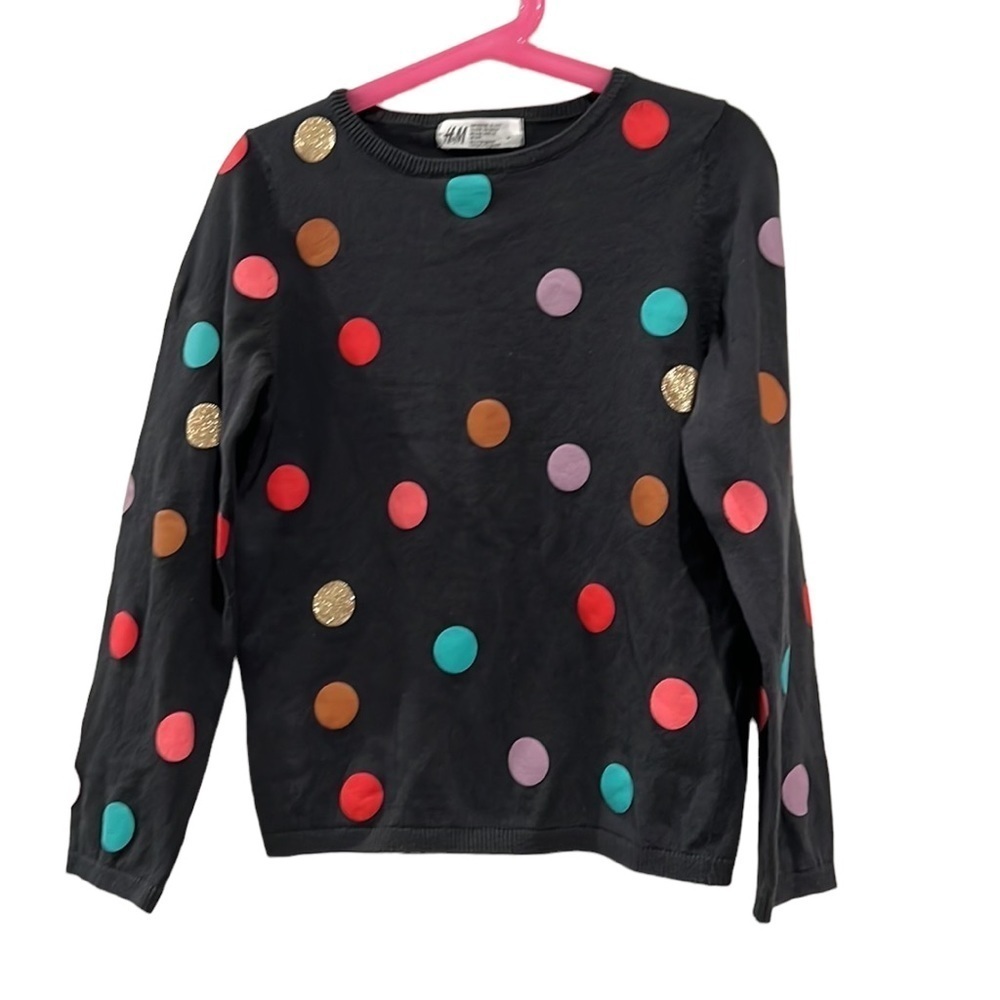 Kids H&M polka dot sweater size 6-8